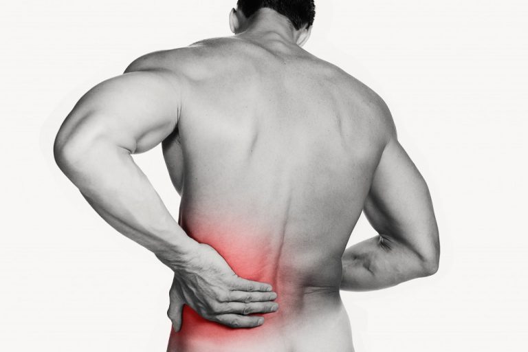 Man experiencing lower back pain